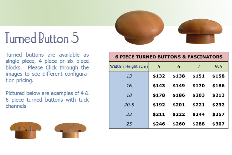 Turned Button 5 3